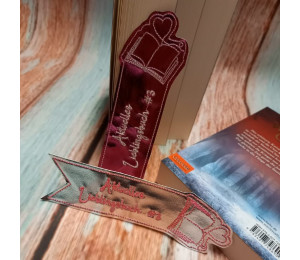 Stickserie ITH - Lesezeichen Bücher Liebe